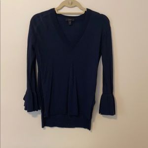 J Crew 3/4 sleeve v neck shirt